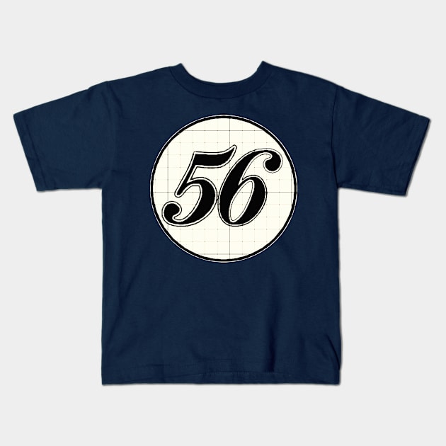 Number56 Kids T-Shirt by j1m